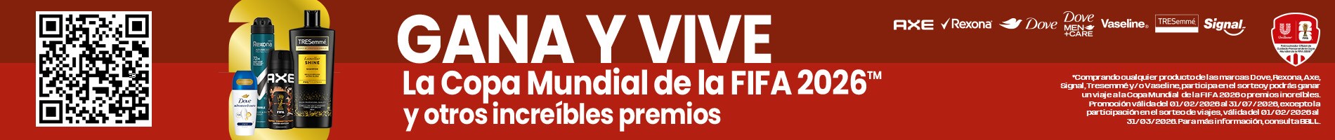 Gana y vive la Copa Mundial de la FIFA 2026 y otros increíbles premios